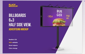 Download Billboard 6×<span class='badge badge-warning'>3</span> Mockup CreativeMarket-5529294 (PSD)