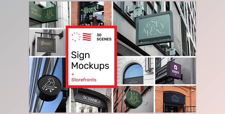 Download Sign Mockups and Storefront Mockups CreativeMarket-5628951 (PSD, JPG)
