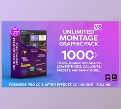 Download Montage Graphic Pack / Titles / Transitions / Lower Thirds and more V8.2 (Videohive 23449895) - PR Project
