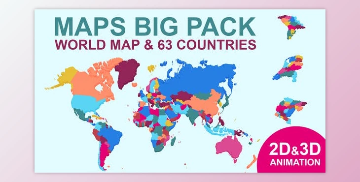 Download Maps Big Pack (Videohive 24207754) - AE Project