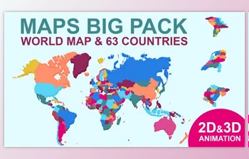 Download Maps <span class='badge badge-warning'>Big</span> Pack (<span class='badge badge-warning'>Videohive</span> 24207754) - AE Project