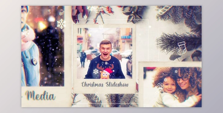 Download Christmas Photo Frame // Parallax Slideshow (Videohive 29573049) - AE Project