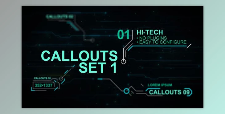 Download Callouts set 1 hi-tech (Videohive 24318158) - AE Project