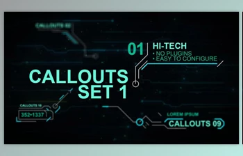 Download Callouts <span class='badge badge-warning'>set</span> 1 hi-tech (Videohive 24318158) - AE Project