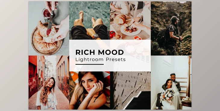 Download 10 Rich Mood Lightroom Presets CreativeMarket-5435093 (LRTEMPLATE)