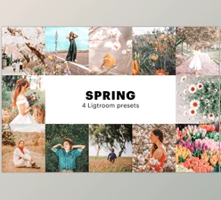 Download 4 Spring Lightroom Presets CreativeMarket-5627531 (XMP, DNG, PNG)