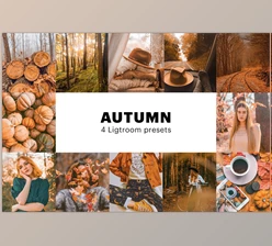 Download 4 Autumn Lightroom Presets CreativeMarket-5627655 (XMP, DNG, PDF, PNG)