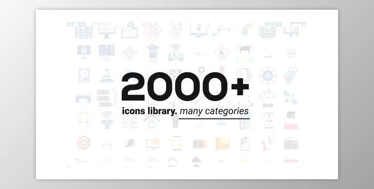 Download 2000+ Animated Icons Library (Videohive 29590771) - AE Project