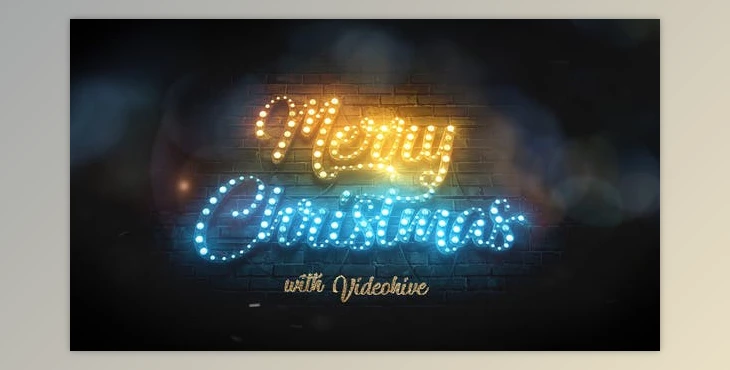 Download Merry Christmas Light Bulbs (Videohive 29516457) - AE Project