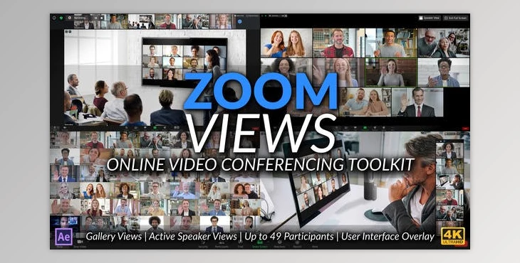 Download Zoom Views: Online Video Conferencing Toolkit (Videohive 28972353) - AE Project