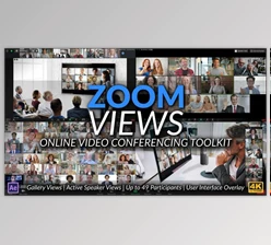 Download Zoom Views: Online Video Conferencing Toolkit (Videohive 28972353) - AE Project