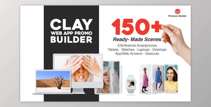Download Clay Web App Promo Builder (Videohive 28890153) - AE Project