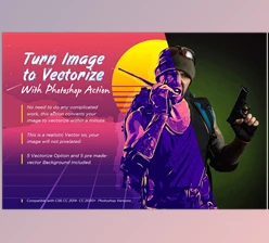 Download Vector your Image With Photoshop CreativeMarket-5003258 (ATN, PDF, PAT, PSD)