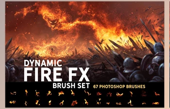Download Dynamic Fire FX Brush <span class='badge badge-warning'>Set</span> CreativeMarket-5273461 (PSD, ABR)