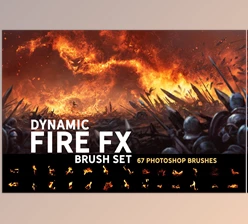 Download Dynamic Fire FX Brush Set CreativeMarket-5273461 (PSD, ABR)