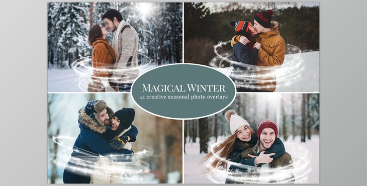 Download Magical Winter photo overlays CreativeMarket-5460759 (JPG, PNG)