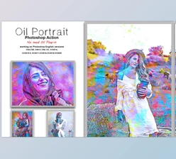 Download Oil Portrait Photoshop Action CreativeMarket-5413622 (ATN, PAT)