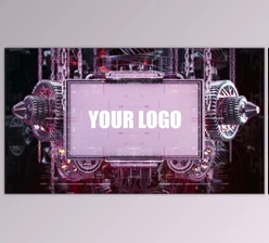 Mechanical Gear Screen Logo (Videohive 26636483)