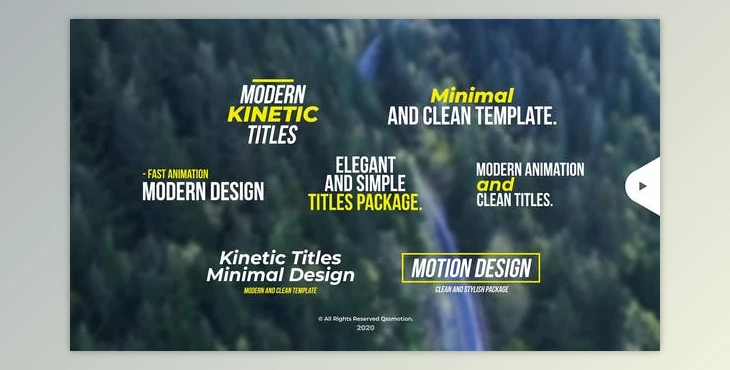 Download Modern Kinetic Titles (Videohive 29703136) - AE Project