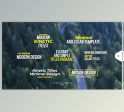 Download Modern Kinetic Titles (Videohive 29703136) - AE Project