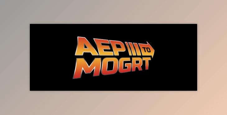 Aep to Mogrt Pro