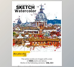 Download Sketch Watercolor Photoshop Action - GraphicRiver 29322198 (ATN , PAT , ABR)