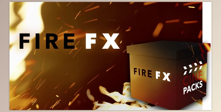 Download Cinepack - FIRE FX (Transitions, Sound, Embers, Fire Burst, Animated Flame Mattes, LUTS)