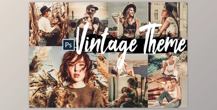 Download 5 Vintage Skin Actions, ACR and LUT presets