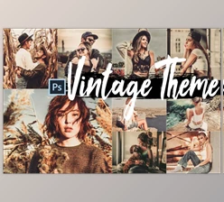 Download 5 Vintage Skin Actions, ACR and LUT presets