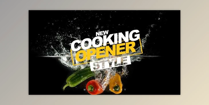 Download New Style Cooking Opener (Motionarray 878176) - AE Project