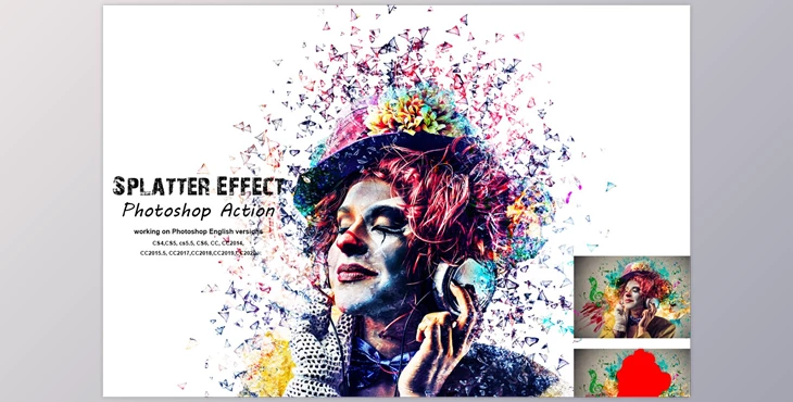 Download Splatter Effect Photoshop Action CreativeMarket-5409262 (ABR, PAT, ATN)