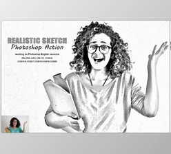 Download Realistic Sketch Photoshop Action CreativeMarket-5378308 (ATN)