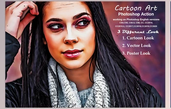 Download Cartoon <span class='badge badge-warning'>Art</span> Photoshop Action CreativeMarket-5421572 (ATN)