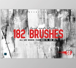 Download 182 Hand Made Brushes CreativeMarket-5676111 (ABR)