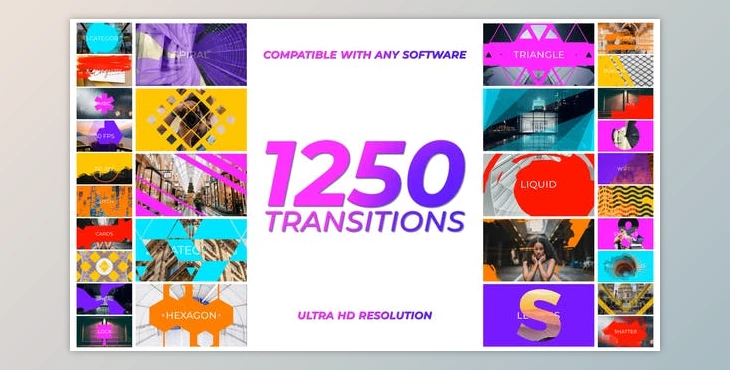 Download 1250 Transitions (Videohive 29682614) For AE