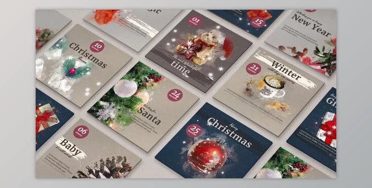 Download Winter Illustrated Instagram Post (Videohive 29781684) - AE Project