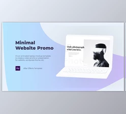 Download Minimal Website Promo - Laptop Mockup (Videohive 29505029) - AE Project