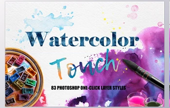 Download Watercolor Photoshop Layer Styles <span class='badge badge-warning'>CreativeMarket-5570845</span> (JPG, ASL)