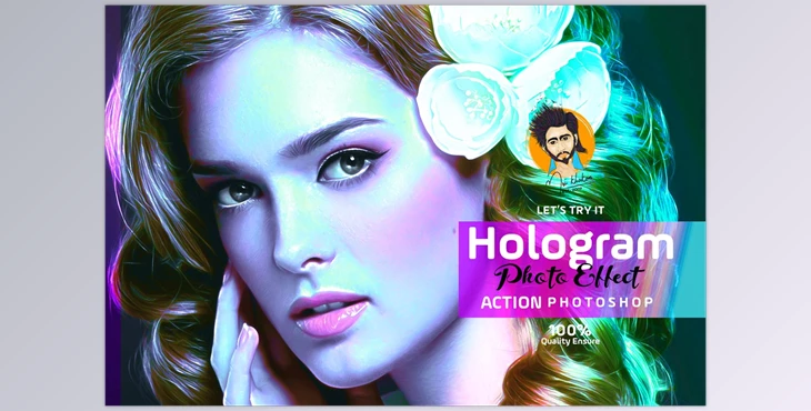 Download Hologram Photo Effect PS Action CM-5639973 (ATN)