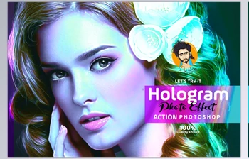 Download Hologram Photo <span class='badge badge-warning'>Effect</span> PS Action CM-5639973 (ATN)