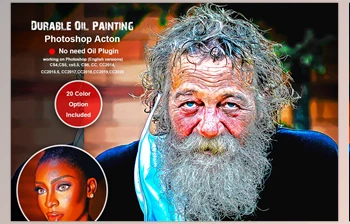 Download Durable Oil Painting PS Action <span class='badge badge-warning'>CreativeMarket-5475013</span> (ATN)
