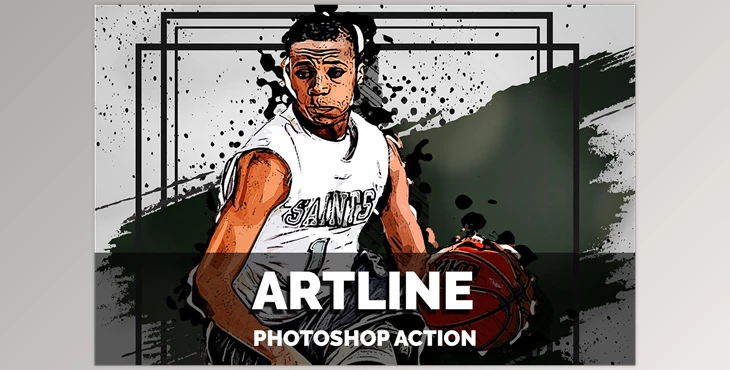 Download Artline Photoshop Action CreativeMarket-5640054 (JPG, ABR, PAT, ATN)