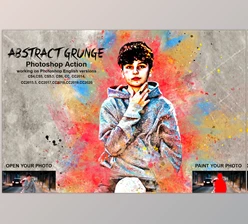 Download Abstract Grunge Art Photoshop Action CreativeMarket-5490581 (ABR, ATN, PDF, PAT)
