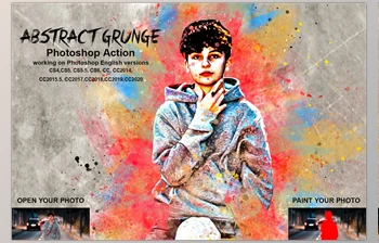 Download Abstract Grunge <span class='badge badge-warning'>Art</span> Photoshop Action CreativeMarket-5490581 (ABR, ATN, PDF, PAT)