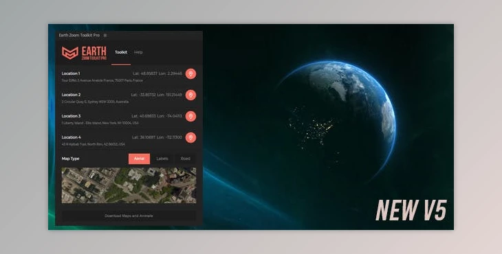 Download Earth Zoom Toolkit Pro V5 (Videohive 21391606) - AE Project