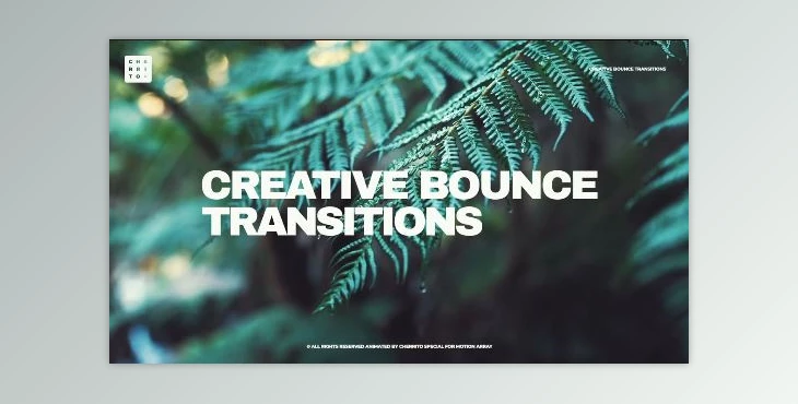 Download Creative Bounce Transitions (Motionarray 879703) - AE Project