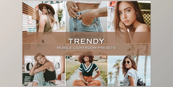Download 5 Trendy Blogger Lightroom Presets CreativeMarket-5701796 (DNG , XMP)