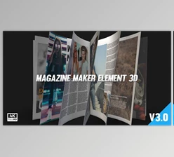 Download Magazine Maker Element 3D V3 (Videohive 19627387) - AE Project