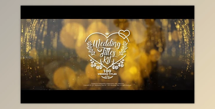 Download Wedding Titles Kit - 100 Titles (Videohive 19434063) - AE Project