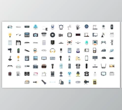 Download 100 Electronic Gadgets Icons (Videohive 29840386) - AE Project